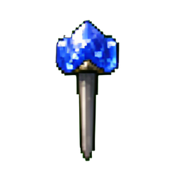 Sapphire Hair Pin — 256×256 pixel art sprite