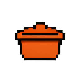 ソースのラメキン — 256×256 ピクセルアートスプライト