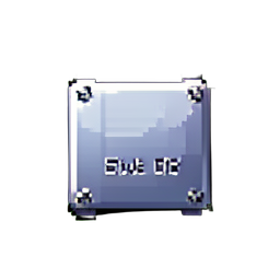 Icono de Disco de Guardado — sprite pixel art 256×256