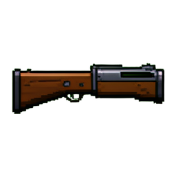 Escopeta sierra — sprite pixel art 256×256