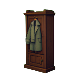 Porte-manteau scandinave — sprite pixel art 256×256