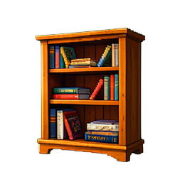 Skandinavischer Regal — 256×256 Pixel-Art-Sprite