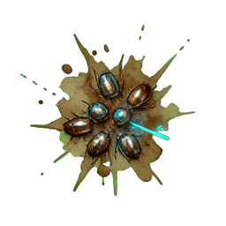 Scarab Swarm (Atmospheric) - 256x256 pixel art sprite