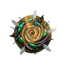 Scarab Swarm (HD-2D) - 256x256 pixel art sprite