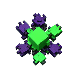 Scarab Swarm (Voxel) - 256x256 pixel art sprite