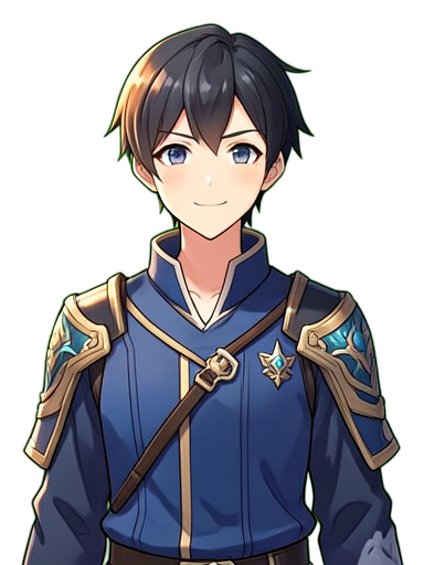 Genio Joven Erudito — sprite pixel art 384×512