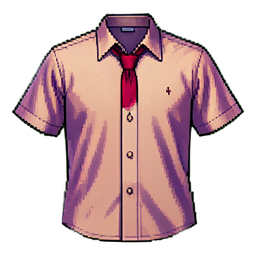 Conjunto de uniforme escolar — sprite pixel art 256×256
