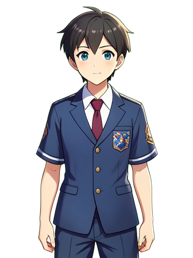 Cantante de Banda Rock Escolar — sprite pixel art 384×512