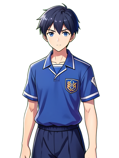 Prince du Tennis Scolaire — sprite pixel art 384×512