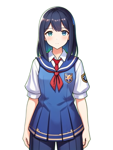 Peintre scolaire — sprite pixel art 384×512