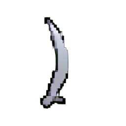 Scimitar (Low-Res) - 256x256 pixel art sprite