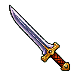 Scimitar - 256x256 pixel art sprite