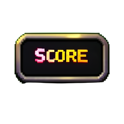 Score Display — 256×256 pixel art sprite