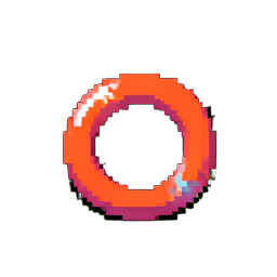 Score Multiplier Ring — 256×256 pixel art sprite