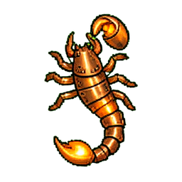 Scorpion (16-Bit) - 256x256 pixel art sprite