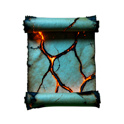 Scroll Fire (Cinematic) - 256x256 pixel art sprite