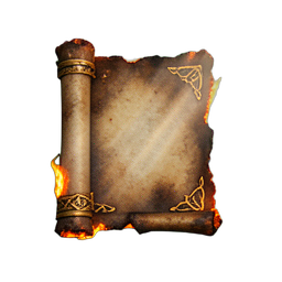 Scroll Fire (HD-2D) - 256x256 pixel art sprite