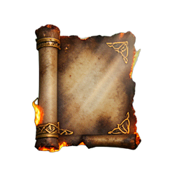 Pergamentflamme (HD-2D) — 256×256 Pixel-Art-Sprite