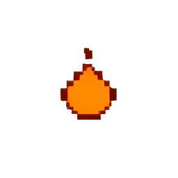 Scroll Fire (Low-Res) - 256x256 pixel art sprite