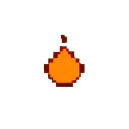 Desplazamiento de Fuego (Low-Res) — sprite pixel art 256×256