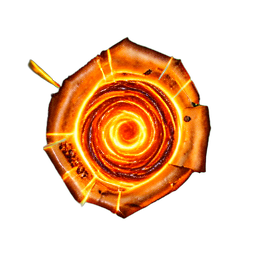 Pergamentflamme (VFX) — 256×256 Pixel-Art-Sprite