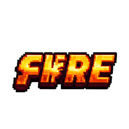 Scroll Fire - 256x256 pixel art sprite