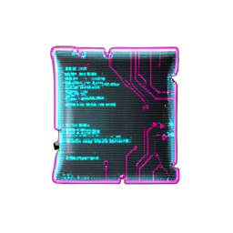 Scroll Heal (Cyberpunk) - 256x256 pixel art sprite