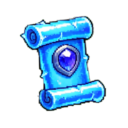Scroll Ice (16-Bit) — 256×256 pixel art sprite