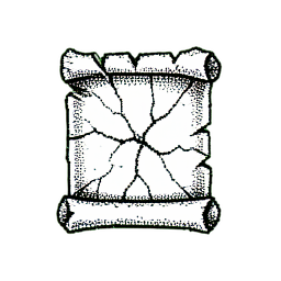 Scroll Ice (1-Bit) - 256x256 pixel art sprite