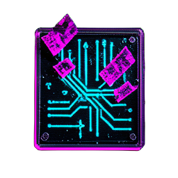 Scroll Ice (Cyberpunk) - 256x256 pixel art sprite