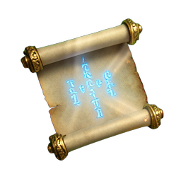 Scroll Summon (HD-2D) - 256x256 pixel art sprite