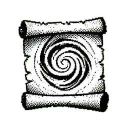 Scroll Teleport (1-Bit) - 256x256 pixel art sprite