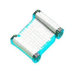 Scroll Teleport (Voxel) - 256x256 pixel art sprite