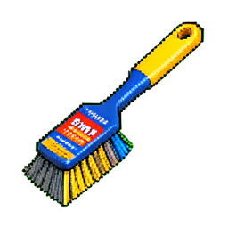 Escova áspera — sprite pixel art 256×256