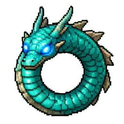 Sea Serpent (16-Bit) - 256x256 pixel art sprite