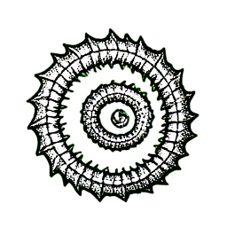 Sea Serpent (1-Bit) - 256x256 pixel art sprite