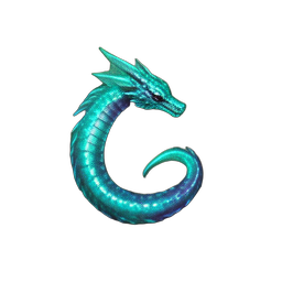 Serpent Marin (Atmospheric) — sprite pixel art 256×256