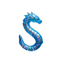 Serpente Marinha (HD-2D) — sprite pixel art 256×256