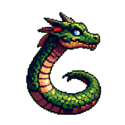 Sea Serpent - 256x256 pixel art sprite