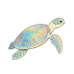 ウミガメ — 256×256 ピクセルアートスプライト