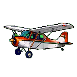 Seaplane — 256×256 pixel art sprite