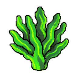 Algas Marinas (16-Bit) — sprite pixel art 256×256