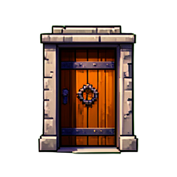 Geheimes Tor — 256×256 Pixel-Art-Sprite