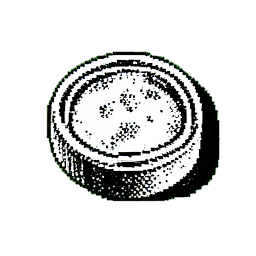 Seed Bag (1-Bit) - 256x256 pixel art sprite