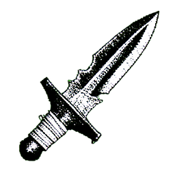 그림자 암살자 (1비트) — 256×256 픽셀 아트 스프라이트