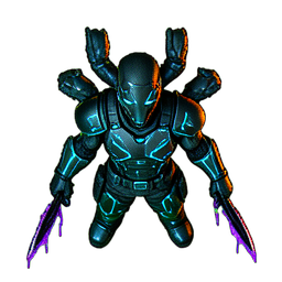 Shadow Assassin (Cinematic) - 256x256 pixel art sprite