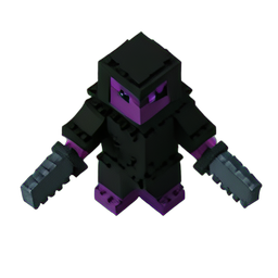 Shadow Assassin (Voxel) - 256x256 pixel art sprite
