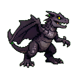 Lézard Basilicte de l'Ombre — sprite pixel art 256×256