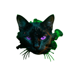 Shadow Cat (Cinematic) - 256x256 pixel art sprite