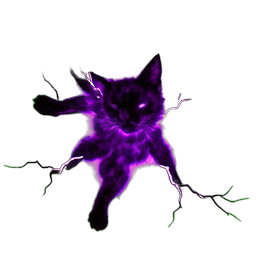 Shadow Cat (VFX) - 256x256 pixel art sprite